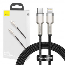 Baseus USB-C kabelis priekš Lightning Baseus Cafule, PD, 20W, 1m (melns)