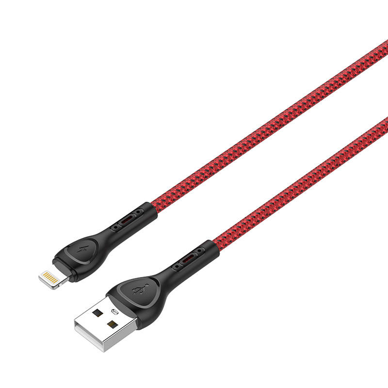 LS482 2 m USB — Lightning kabelis (sarkans)