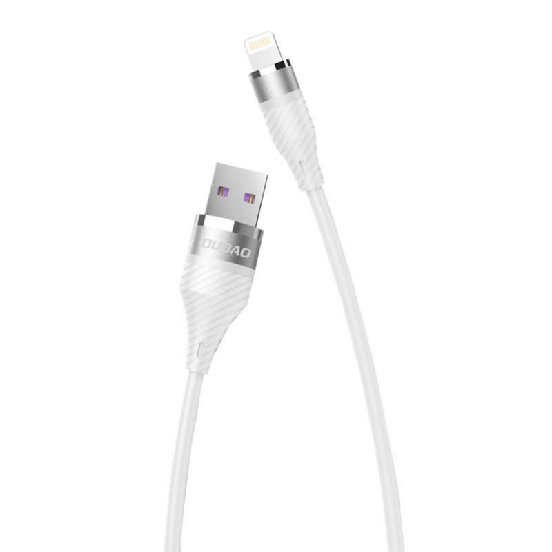 Dudao USB Cable for Lightning Dudao L10Pro, 5A, 1.23m (white)