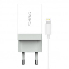 Foneng Charger Foneng 1x USB K210 + USB Lightning cable