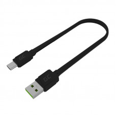 USB kabelis — USB-C Green Cell GCmatte, 25 cm, ar Ultra Charge, QC 3.0