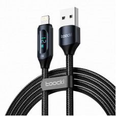 Toocki Charging Cable USB A-L, 1m, 12W (Black)