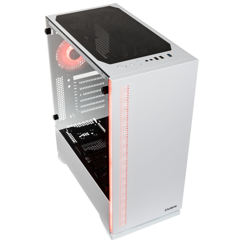 Zalman S5 White ATX, RGB fan, T/G