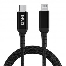 Invzi USB-C to Lightning Cable, MFi, 2m (Black)