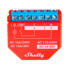 Wi-Fi viedais relejs,Shelly Plus 1PM, 1 kanāls 16A, ar jaudas mērīšanu