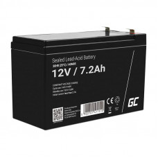 Green Cell Rechargeable battery AGM 12V 7.2Ah Maintenancefree for UPS ALARM