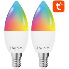 Viedā Led spuldze Laxihub LAE14S (2 iepakojumi) WiFi Bluetooth Tuya