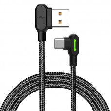 USB uz USB-C kabelis Mcdodo CA-5280 LED, 1,8 m (melns)