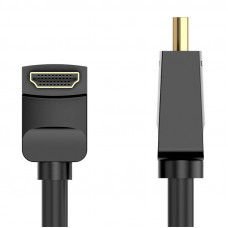 Vention kabelis HDMI 2.0 Vention AARBI 3m, 90° leņķis, 4K 60Hz (melns)