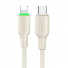 Mcdodo Cable USB-C do Lightning Mcdodo CA-4760 with LED light 1.2m (beige)