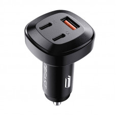 Acefast Car Charger Acefast B3, 66W, 2x USB-C + USB (black)