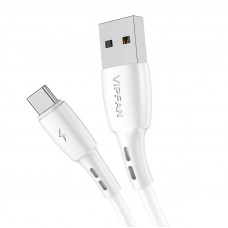 Vipfan USB to USB-C cable Vipfan Racing X05, 3A, 1m (white)