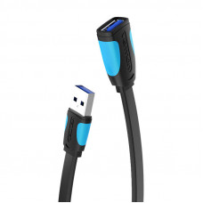 Vention Flat USB 3.0 paplašinātājs Vention VAS-A13-B300 3m Black