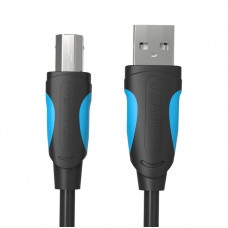 Printera kabelis USB 3.0 A uz USB-B Vention VAS-A16-B150 1,5 m melns