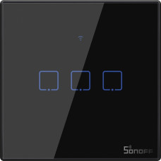 Sonoff skārienjūtīgs gaismas slēdzis WiFi + RF 433 Sonoff T3 EU TX (3 kanāli)