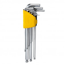 Deli Tools seškanti atslēgu komplekti 1,5–10 mm Deli Tools EDL3080 (sudrabs)