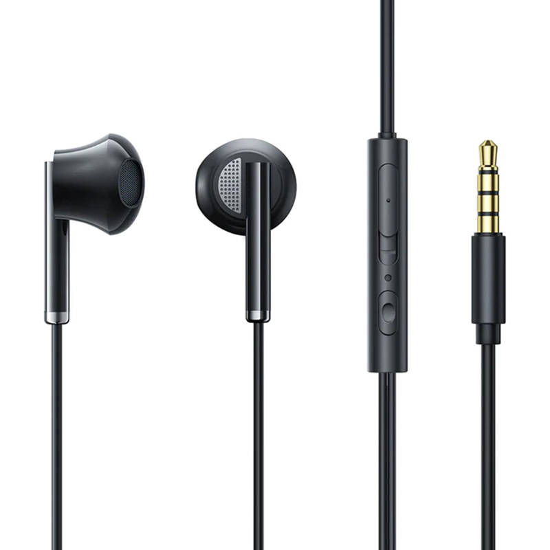 Joyroom Wired Earphones Joyroom JR-EW07, Half in Ear (Black)