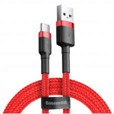 Baseus Cafule USB-C kabelis 3A 0,5 m (sarkans)