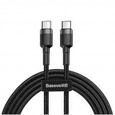 Baseus Cafule kabelis USB-C PD 2.0 QC 3.0 60W 1m (melns+pelēks)