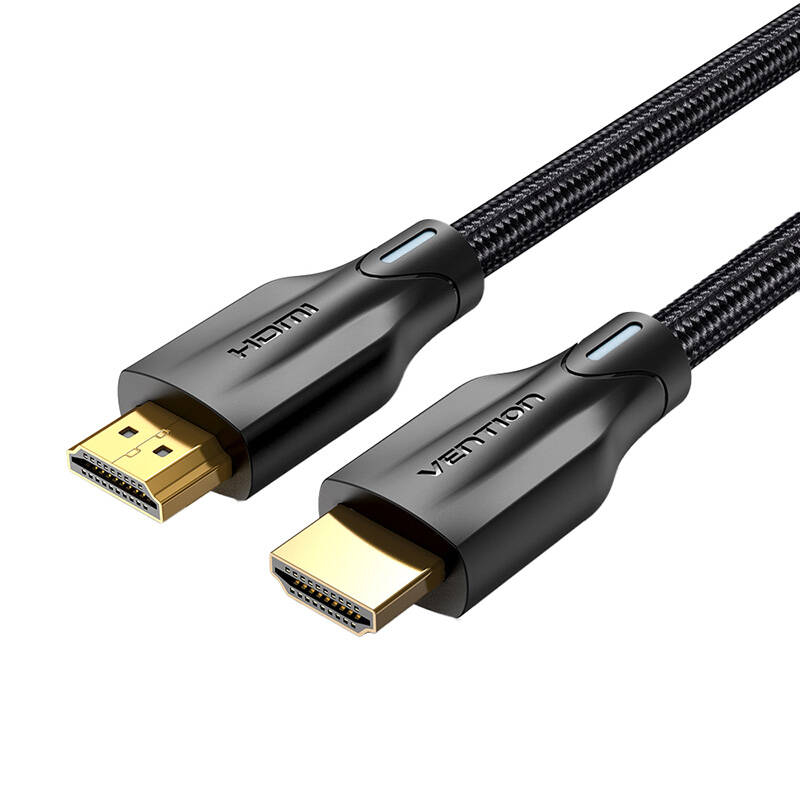 HDMI 2.1 kabelis Vention AAUBH, 2m, 8K 60Hz/ 4K 120Hz (melns)