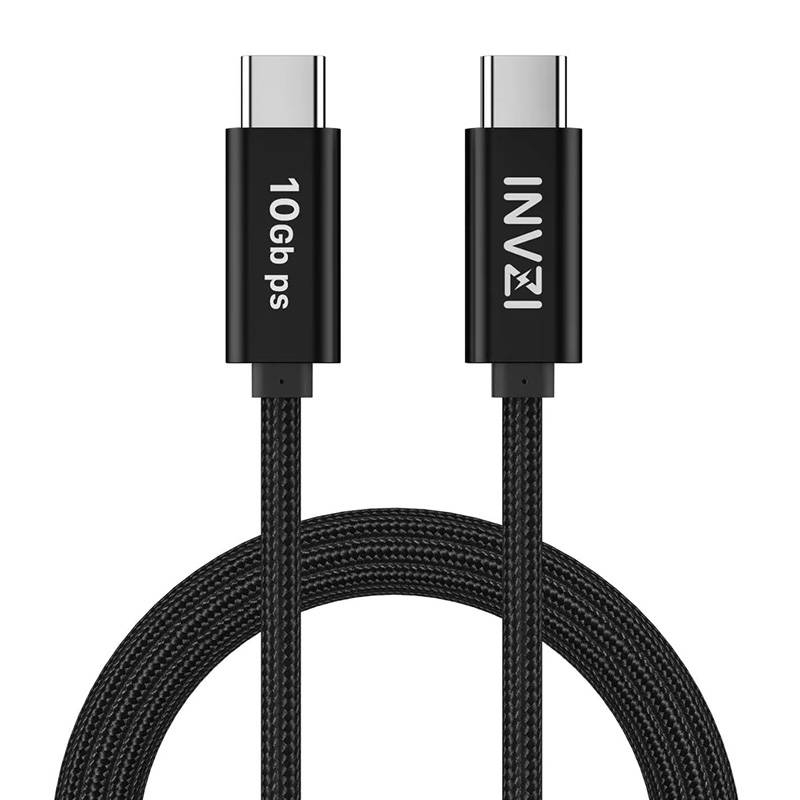 Invzi USB-C / USB 3.2 Gen2 Cable 100W 10Gbps, 2m (Black)