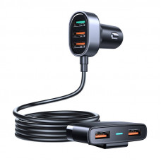 Auto piepīpētāja lādētājs Joyroom JR-CL03 Pro 45W 5-Port USB (melns)