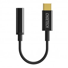 Adapteris ,Choetech AUX003 USB-C līdz 3,5 mm audio ligzdas adapteris (melns)