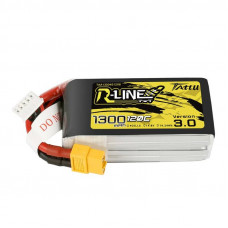 Tattu R-Line versija 3.0 1300mAh 14.8V 120C 4S1P XT60 akumulators