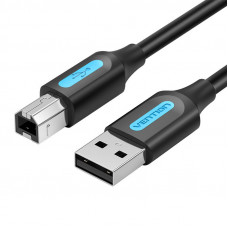 Kabelis USB 2.0 A uz B Vention COQBD 0,5 m (melns)