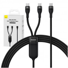 Baseus 2in1 USB cable Baseus Flash Series USB-C do USB-C 100W, 1.5m (black