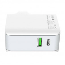 Sienas lādētājs LDNIO A4403C USB, USB-C 20W + Lightning kabelis