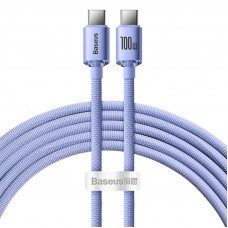 Baseus Crystal Shine cable USB-C to USB-C, 100W, 2m (purple)