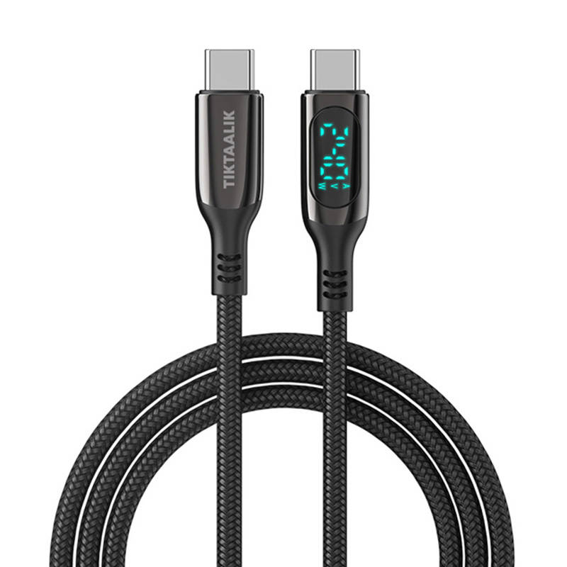 Tiktaalik Cable USB-C to USB-C TIKTAALIK PD 240W, 1.5m (black)