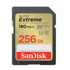 Atmiņas karte SANDISK EXTREME SDXC 256 GB 180/130 MB/s UHS-I U3 (SDSDXVV-256G-GNCIN)