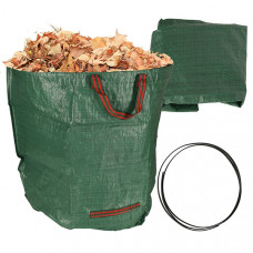 Garden leaf waste garbage can 270l bag large