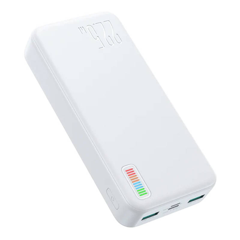 Power Bank Dazzling 22.5W 10000mAh Joyroom JR-QP194 (balts) 10 + 4 gab. PAR BRĪVU