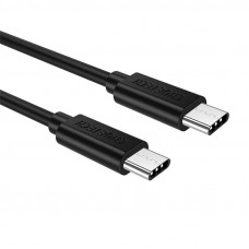 USB-C–USB-C kabelis, Choetech CC0001, 0,5 m (melns)