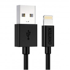 Choetech USB–Lightning kabelis Choetech IP0026, MFi, 1,2 m (melns)