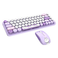 Mofii bezvadu tastatūra + pele iBean Pro jauna 2.4G (violeta)