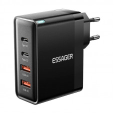 Essager Wall charger, Essager, ECT2CA-QYB01-Z, 2xUSB-C, 2xUSB-A, 100W (black)