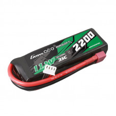 Gens Ace 35C 2200mAh 3S1P 11.1V Airsoft Gun Lipo akumulators ar T spraudni