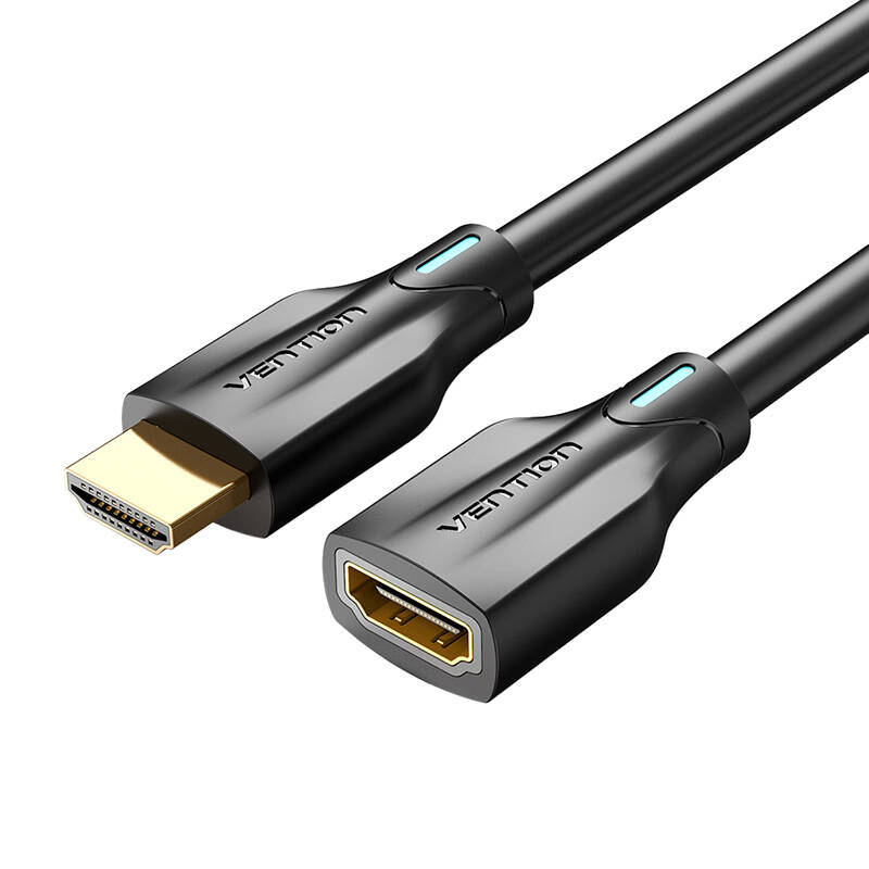 HDMI 2.1 pagarinātāja kabelis Vention AHBBG, 1,5 m, 8K 60Hz/ 4K 120Hz (melns)