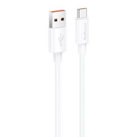 USB-A–USB-C kabelis Foneng X108 3A, 1m (balts)