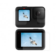 Ekrāns un objektīvs rūdīts stikls Telesin ierīcei GoPro Hero 9 / Hero 10 / Hero 11 / Hero 12 (GP-FLM-901)