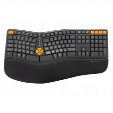 Vadu ergonomiskā tastatūra Delux GM905DB pelēka/oranža