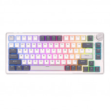 Mehāniskā tastatūra Royal Kludge RKH81 RGB, debeszils slēdzis (balts)