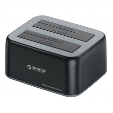 Orico dokstacija 2,5" / 3,5" HDD / SSD, 5Gbps, USB-A uz USB-B ar klonēšanas funkciju (melns)