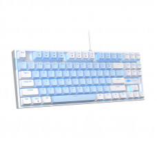 Magegee MK-STAR wired keyboard (white and blue)