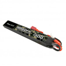 Gens Ace 25C 1300mAh 2S1P 7.4V Airsoft Gun Lipo akumulators ar T spraudni