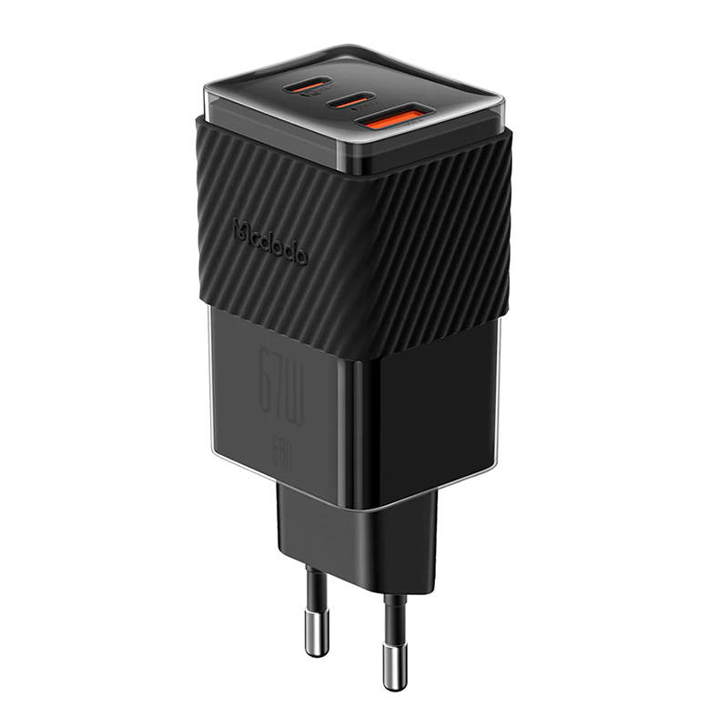 Mcdodo Charger GaN 65W Mcdodo CH-1501, 2x USB-C, USB-A (black)